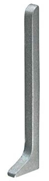 Höhe: 60 mm FUCHS Rechtes Endstück Aluminium eloxiert silber matt