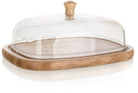 Banchetto Brillante Burriera, Legno, Naturale, 6 x 12.5 x 17.5 cm