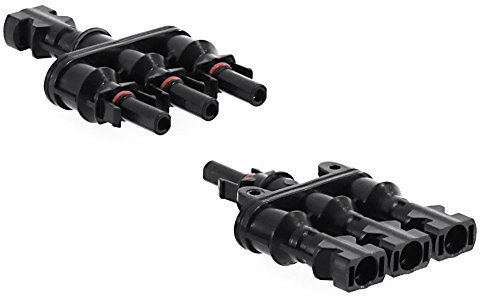 Offgridtec Tomas de corriente 3 caras Enchufe solar en T para conexión en paralelo