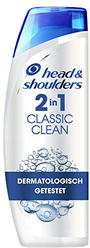 Head & Shoulders Classic Clean 2-in-1 Anti-Schuppen Shampoo, Bei Fettigem Haar, Shampoo gegen Schuppen, 72 Stunden Schutz Vor Schuppen, Juckreiz Und Trockenheit, Conditioner, 250ml