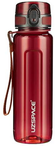 UZSPACE Trinkflasche 500ml / 750ml / 1000ml, Trinkflasche Kinder Auslaufsicher, BPA-frei & Tritan Wasserflasche für fahrrad, fitness,Outdoor