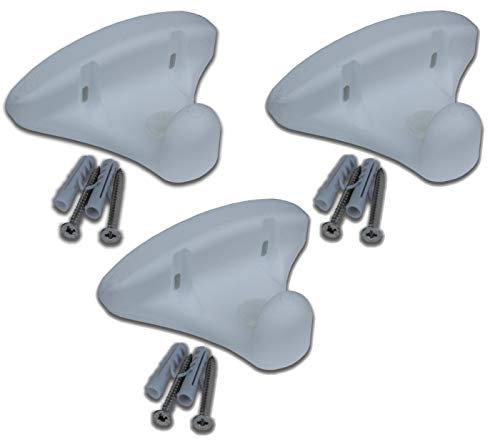 3x ClipOn Türstopper - DREIERPACK Türhalter Türaufhalter Türenstopper Tür Wandschutz