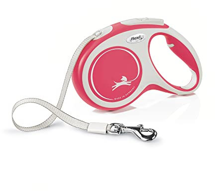 flexi® Comfort M Gurt 5 m rot, Roll-Leine für Hunde bis 25 kg