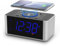 iTOMA Alarm Clock Radio with 5W Wireless Charging, Snooze,Bluetooth, Dual Alarm, 1.4'' LED Display, Dimmer, USB Charging Clock for Bedside 206