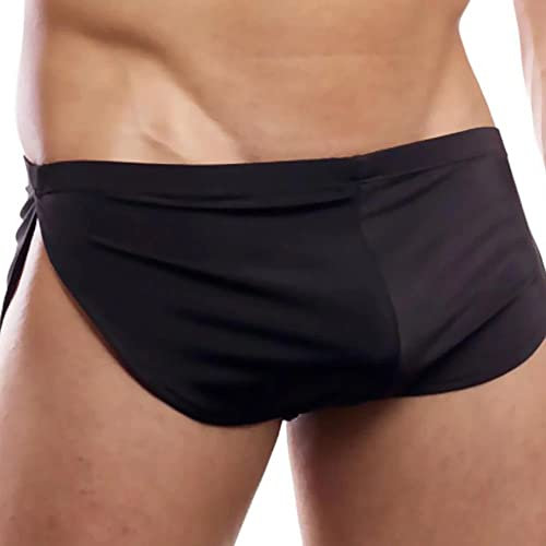 YCHSXAIZ Herren Shorts mit niedriger Leibhöhe Exotische lässige Boxshorts Color Schwarz Size L