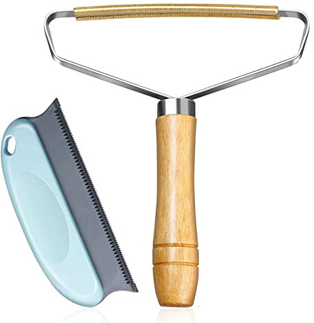 Lint Remover, 2 Pezzi Levapelucchi Portatile Manuale, Rasoio Portatile per Pelucchi, Vestiti Fuzz Rasoio Spazzola, Levapelucchi Manuale per Maglione Tappeto Abbigliamento
