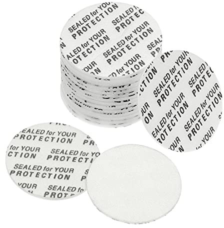 PATIKIL 26mm/1.02 Foam Lid Liner, 150 Pack PS Foam Resistant Tamper Pressure Sensitive Seal for Bottle Cap Liners Seals