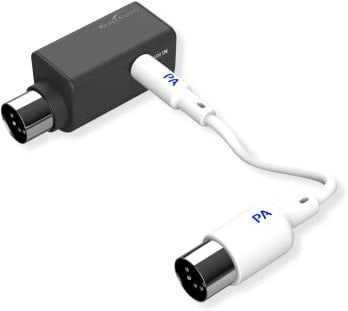 PAINTAUDIO Paint Audio Wireless MIDI Adapter, MIDI Mate Ultra Low Latency Adapter for Synthesizer Digital Wind Guitar Pedal Digital Piano Keyboard to MIDI Devices, Mac OS/iOS Devices