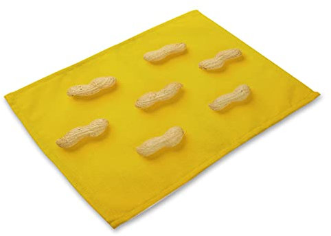 Tovagliette Colazione Giallo Tovagliette Americane Cotone Lino Tovaglietta Americana Lavabili Sotto Piatti da Tavola Antiscivolo Sottopiatti Resistente Al Calore 30x45 8 Pcs