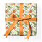 Fröhliches Kinder Dschungel Geschenkpapier Set Hochwertiges 70s Dekor-Muster-Papier mit Löwe Palmen zum verpacken, Geschenk einpacken, scrapbooking, basteln weiß Format: 32 x 48cm, 4 Bogen