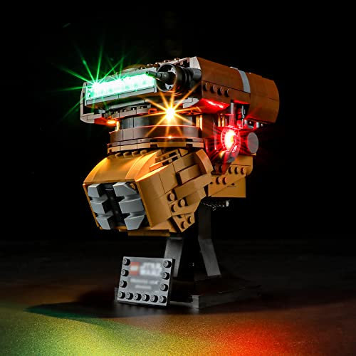 BRIKSMAX 75351 Led Licht für Lego Princess Leia (Boushh) Helm - Compatible with Lego Star Wars Bausteinen Modell - Ohne Lego Set