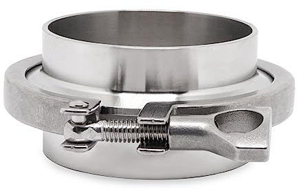 GDFYMI Tri-clamp Stainless Steel 304 Sanitary Pipe Weld Ferrule Heavy Duty Tri Clamp with Wing Nut + Gasket (3 inch)