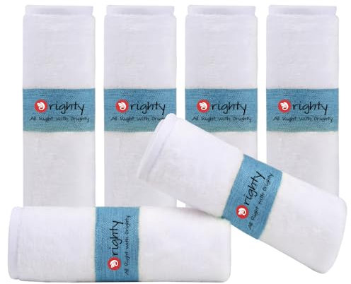 Orighty Confezione da 6 asciugamani per bambini, in flanella ultra morbida per pelli delicate, panni per neonati e neonati, asciugamani da bagno multiuso per bambini, asciugamani per il viso,