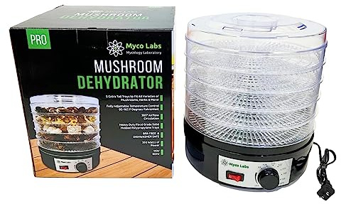 Myco Labs 350 Watt Mushroom Dehydrator with Adjustable Temperature Control and Extra Tall Trays