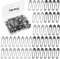 19 MM Sicherheitsnadeln, 150 Stück Sicherheit Pins, Metall Mini Safety Pins Für Kleidung, Gebogene Sicherheitsnadeln, Basteln Nähen Säumen Craft, Rostbeständig, Schmuck-DIY(Silber, Schwarz)