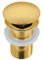 BALNEO Bouchon Évier Universel Click Cone Pop-Up Doré, Laiton, Antirouille, 4 Joints, Joint, Bonde, 66mm X G1 1/4, sans Trop-Plein, Click A