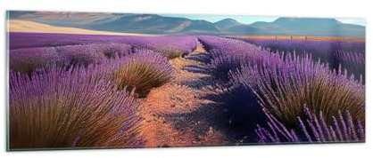 Bilder auf Glas 90x30cm Wandbild Glasdruck Botanik Landschaften - 5812