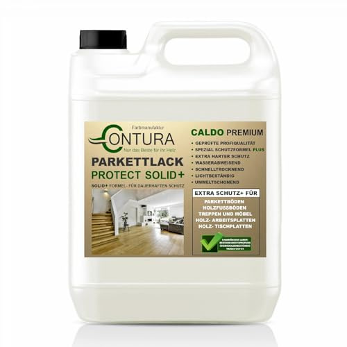 Contura Premium Protect Seidenmatt Parkettlack Treppenlack Dielenlack Fußbodenlack (2,5 Liter)