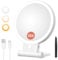 Auxmir 30X Magnifying Mirror, Double Sided 1X /30X Makeup Mirror with Light, Folding Lighted Rechargeable Beauty for Travel, Rotating 3 Color Lights, Dimmable Touch Screen