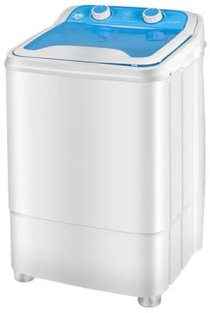 TT-YEC Machine À Laver Les Chaussures À Seau Unique Semi-Automatique De 7,5 Kg Avec Panier De Vidange Amovible Et Tuyau De Vidange, Machine À Laver Les Chaussures De Nettoyage Polyvalente