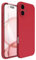 ACRONIX Compatible with iPhone 16 Case 6.1, with 1 x Screen Protector, Liquid Silicone Case Comprehensive Protection Cover Slim Shockproof Gel Rubber Phone Case for iPhone 16 6.1inch-Red