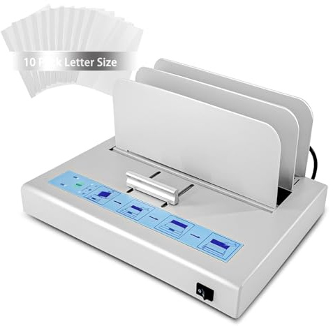 Relieuse thermique d'une capacité de 500 feuilles avec 10 enveloppes de format lettre, classeur thermique pour documents A3/A4/A5, machine thermofusible en métal, reliure thermique en métal, contrat