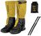HIKEMAN Outdoor Gamaschen Wandern - wasserdichte Wandergamaschen Einstellbare Gamaschen,Verstellbare Größe Boot Gamaschen für Wandern,Klettern,Schneewandern und Jagd (Ingwer, M)