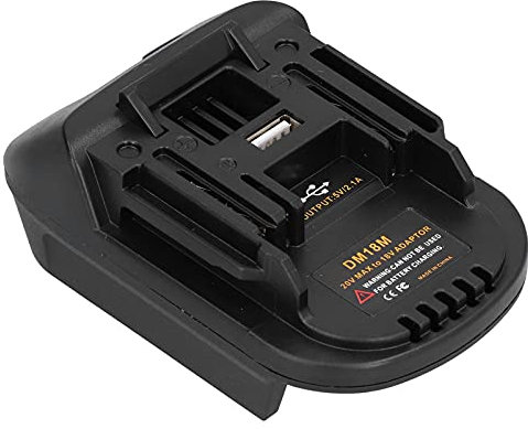 Adaptateur de Batterie, Adaptateur de Batterie DM18M pour Batterie Milwaukee 20 V DCB200 DCB203 DCB206 M18 BL1830 BL1840, Adaptateur de Batterie pour Outils électriques sans Fil
