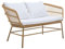 Vente-unique-Gartensofa 2-Sitzer - Polyrattan - Holzfarben hell - LOUSINI von MYLIA