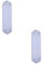 2 Pack Elegant White Porcelain Fingerplates for Home Décor - Door Protector Plate