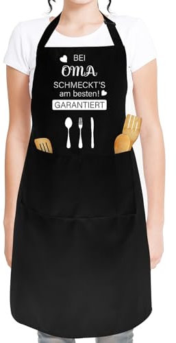 Schürze Damen Oma Geschenk für Frauen Oma Geschenk Oma Geburtstag Küchenschürze Damen Oma Geburtstagsgeschenk für Oma Muttertagsgeschenk Oma Schürze Geschenk Kochenschürzen Frauen Muttertag Geschenk