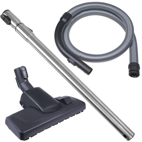 PRIMEBAG - SPARSET: Schlauch, Griff, Rohr und Bodendüse - Passend für Miele Classic C1 EcoLine, PowerLine, Parquet EcoLine, Flex, Easyclean, Junior, CarCare PowerLine - Bestleistung beim Saugen