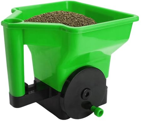 Hand-Düngerstreuer, Handstreuer, Gartenstreuer, Düngerstreuer, Rasendüngerstreuer, Düngerstreuer für Rasen und Garten, Kapazität 3 l