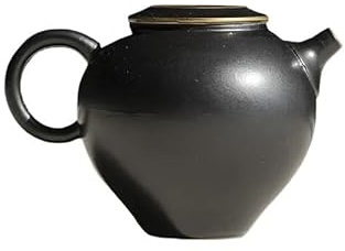 Teiera da 180 ml, teiera per uso domestico, con filtro vintage, bollitore Tieguanyin, set da tè cinese, teiera in ceramica (B 11 x 7,5 cm, 180 ml)