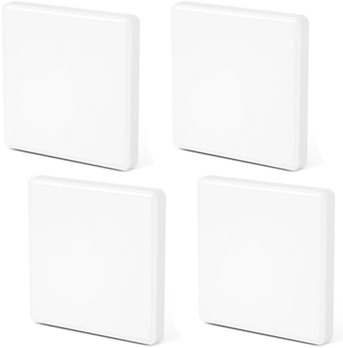 4 Stk Blindabdeckung Steckdose, Lichtschalter Abdeckung 8,6 X 8,6 cm, Steckdosen Abdeckung Weiss, Blindabdeckung Unterputzdose für Unbenutzte Steckdosen Oder Schalter Weiß (4)