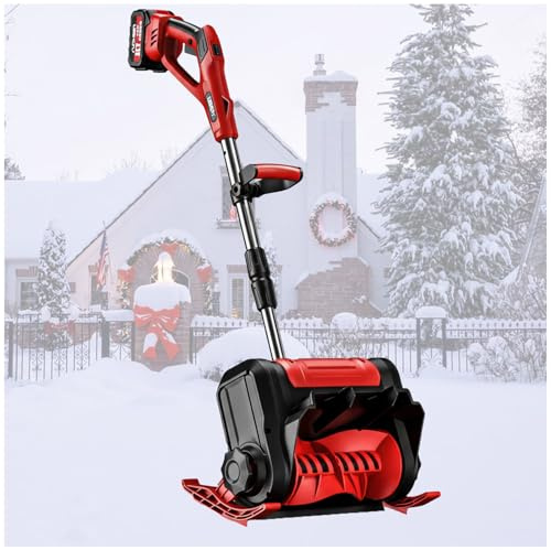 LADECNERHT Pelle à Neige sans Fil, Souffleuse à Neige électrique 30 Cm, 21 V, Batterie 3 Ah, 136 Kg/Min, Portée De 8 M, Légère (4,1 Kg), Idéale pour Allées, Escaliers, Terrasses Et Trottoirs