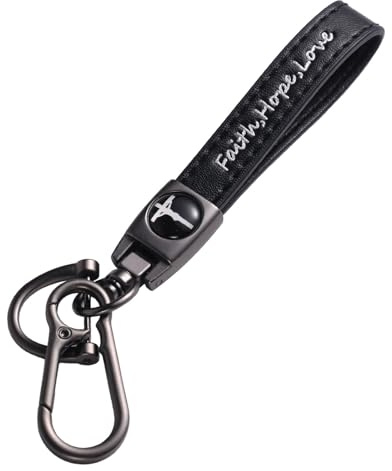 Mikovivi Porte Clé Chrétien pour Homme, Porte-Clés Croix en Cuir avec Tournevis Cadeau Religieux Jésus pour Mari Père Grand-Père