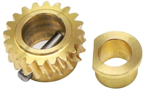 Lecreatekit Ingranaggio a vite senza fine per ariens spazzaneve, ricambio a coclea in ottone resistente all'usura lavorato a CNC, compatibile con modelli ST824 ST524 924082 524026