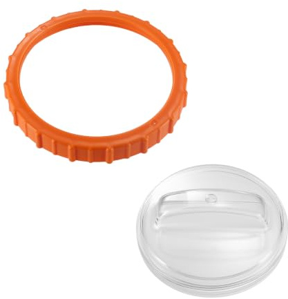 Tapa del Prefiltro del Filtro Arena de la Piscina con Tuerca Naranja | Piezas Repuesto ABS Compatibles con los Modelos Bomba de Arena 58486 58497 y 58499