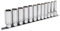 Sealey Ak2744 Socket Set 12Pc 3/8In Sq Drive Deep Lock-On? 6Pt Metric