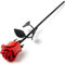 Handgeschmiedete Eisenrose – 100 % schmiedeeiserne Blume in Schwarz – Einzigartiges Geschenk zum Hochzeitstag rot