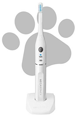 Megasonex M8 Ultraschall-Zahnbürste für Hunde - Elektrische Hundezahnbürste mit oder ohne Vibration für kleine & große Hunde