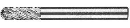 PFERD HM-Frässtift, Walzenrundform WRC, Zahnung ALLROUND, Frässtift-ø 6mm, Schaft-ø 6mm, Länge 55mm, 21001010 – für den vielseitigen Einsatz auf den wichtigsten industriell verwendeten Werkstoffen