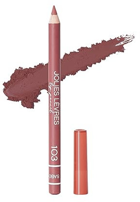 Vivienne Sabo Lip Pencil Jolies Lèvres - Cremiger Lippenkonturenstift für definierte Lippen - Verlängert die Haltbarkeit von Lippenstift & Lipgloss - Leicht aufzutragen & verblendbar - Dark Nude