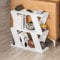 Hocuspicus Narrow Side Table with 2 Storage Shelf | 2 Tier Side Table | Slim End Table | Modern Design Sofa Table | Living Room, Office | Many Colour Options | 60x22x57cm (White)