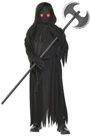 amscan (PKT) (9904730) Child Glaring Reaper Costume (4-6yr), Black