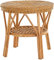 Korb-Outlet Table d'appoint ronde en rotin (miel foncé)