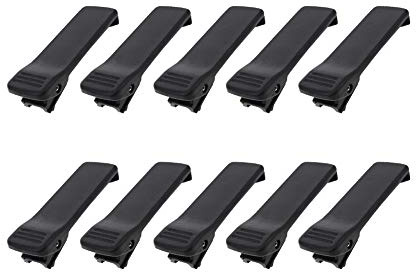 Walkie Talkie Gürtelclip, Asudaro 10 Stck Walkie Talkie Clip für Funkgeräte Kompatibel mit Motorola Radio EP450 DP1400 CP040 CP200 CP140 CP180 MP300 A8 BPR40 PR400 DEP450 Xir P3688 GP300 Schwarz