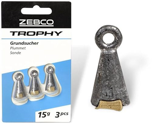 Zebco Qualitäts Trophy Grundsucher Angelblei Blei Grundblei Angeln Angel Zubehör, Diverse, 10 g