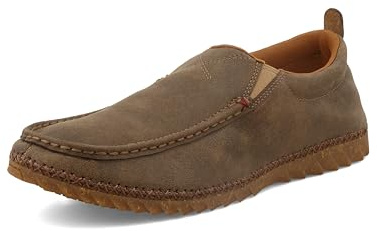 Twisted X Men's Zero X Leather Loafer Shoes, Bomber Slip On, 11.5 M